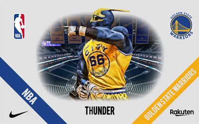 Thunder, mascot, Golden State Warriors, NBA, portrait, USA, basketball, Chase Center, Golden State Warriors logo, Golden State Warriors mascot