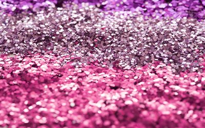 lila glittrande bakgrund, 4k, lila glitter konsistens, close-up, gnistrar, lila glittrande konsistens, glitter texturer, lila bakgrund