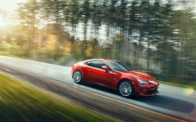 Toyota 86, 2020, exterior, red sports coupe, GT-86, new red GT86, Japanese cars, Toyota
