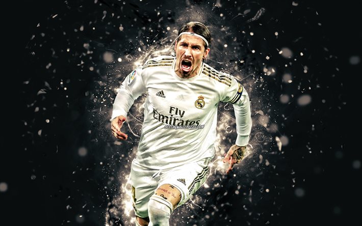 Download wallpapers 4k, Sergio Ramos, joy, Real Madrid FC ...