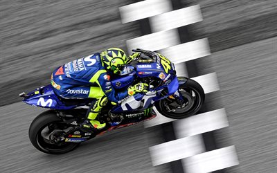 Valentino Rossi, MotoGP World Champion, Monster Energy Yamaha, MotoGP, Yamaha YZR-M1, japanese racing motorcycle, sport bike, Yamaha