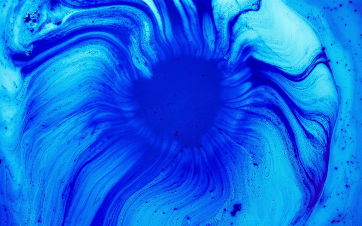 liquide bleu arri&#232;re-plan, 4k, bleu unsplash fond, liquide, des textures, des vagues de textures, ondul&#233;, de milieux, de violette, les textures de l&#39;eau, unsplash textures, abstraits, vagues horizons