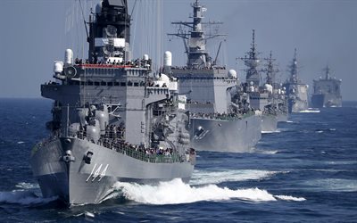 JS Kurama, DDH-144, Shirane-destroyer de classe, les navires de guerre, navires de guerre japonais, Japon Maritime Self-Defense Force, Japon