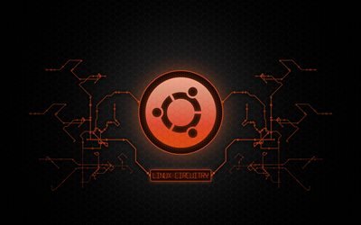 Linux, Ubuntu, Logo, emblem, Ubuntu Circuitry