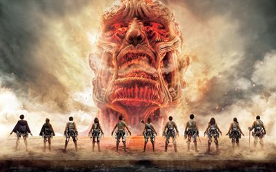 Attack On Titan, Colossus, manga, Japanese TV series