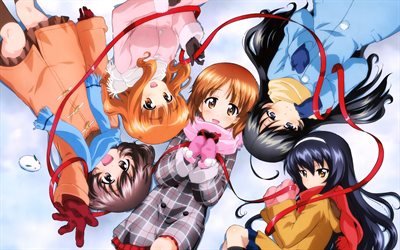 Panzer altında kızlar, anime televizyon dizisi, Manga, kız arkadaşı