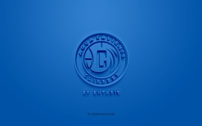 Agua Caliente Clippers, creative 3D logo, blue background, NBA G League, 3d emblem, American Basketball Club, California, USA, 3d art, basketball, Agua Caliente Clippers 3d logo