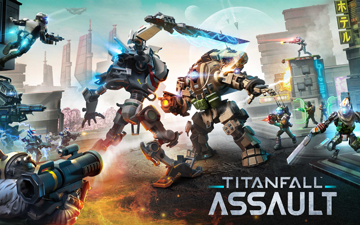 4k, Titanfall Saldırı, 2017 oyunları, poster, strateji