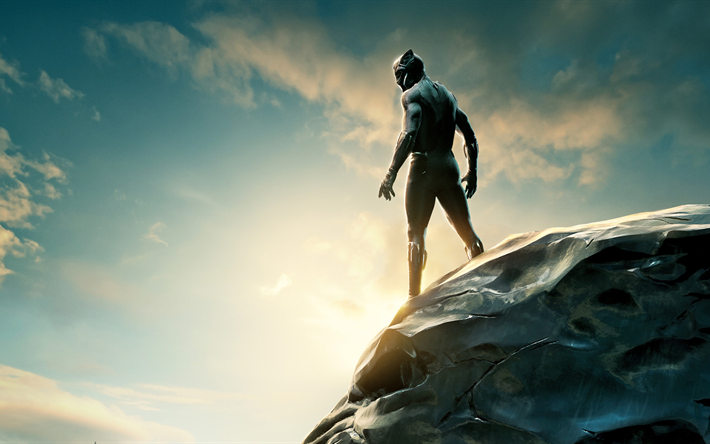 Black Panther, 2018, Chadwick Aaron Boseman, Superheroes, Marvel Comics