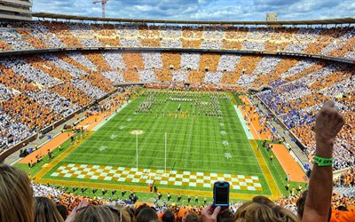 Neyland Stadium, Tennessee Volunteers Stadium, stands, american football, inside view, Knoxville, Tennessee, Tennessee Volunteers, University of Tennessee, NCAA
