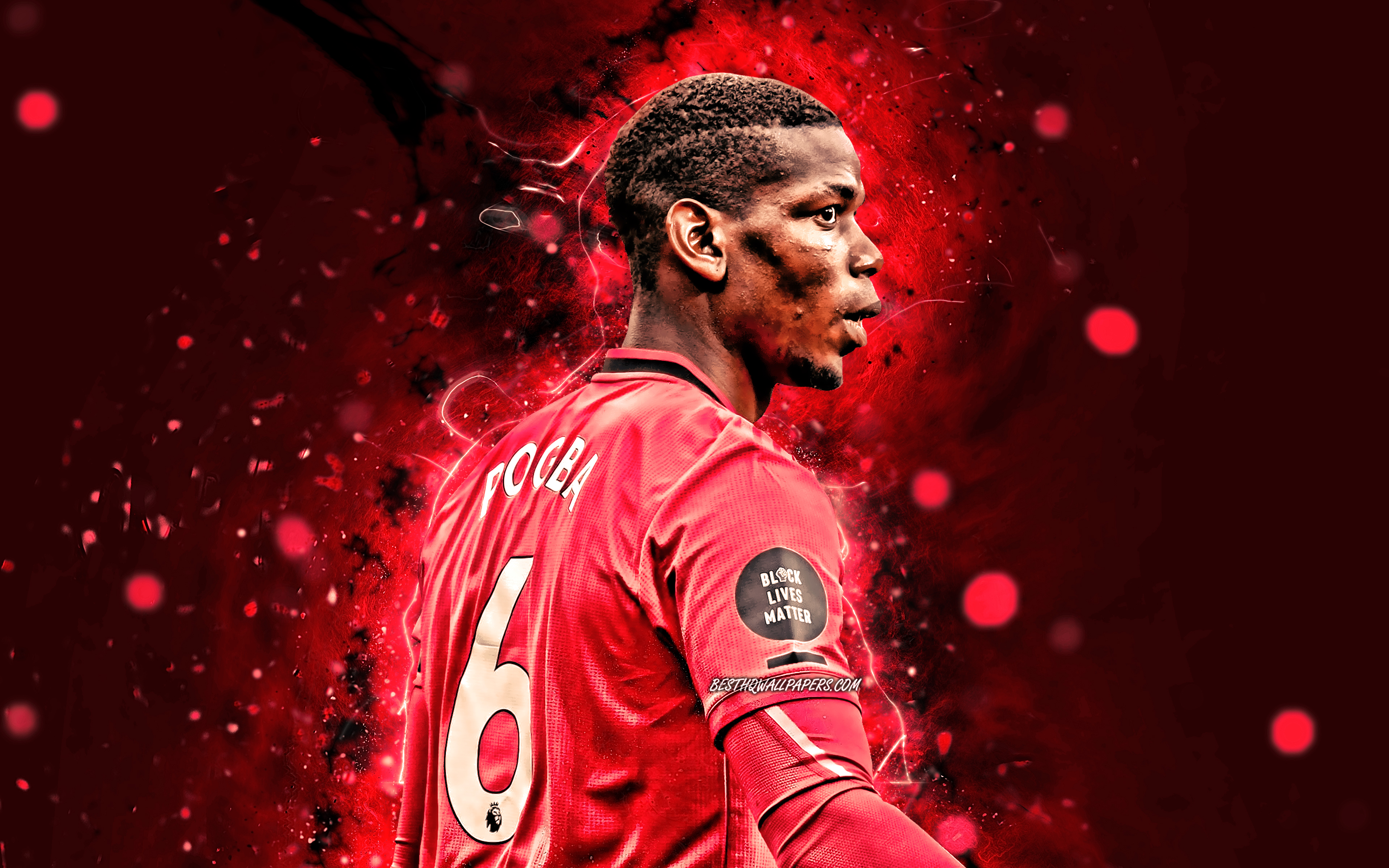Download wallpapers Paul Pogba, 2020, back view, Manchester United FC,  french footballers, Premier League, 4k, Paul Labile Pogba, red neon lights, Paul  Pogba Manchester United, Man United, Paul Pogba 4K, soccer, football