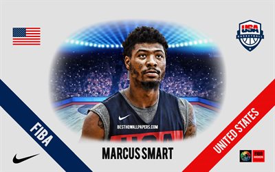 Marcus Smart, United States national basketball team, American Basketball Player, NBA, portrait, USA, basketball