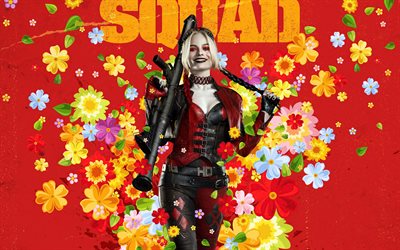 The Suicide Squad 2, 2021, Harley Quinn, poster, promo materials, Margot Robbie, American actress, Harley Quinn character