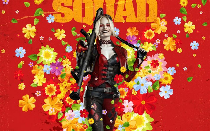The Suicide Squad 2, 2021, Harley Quinn, affiche, mat&#233;riel promotionnel, Margot Robbie, actrice am&#233;ricaine, personnage de Harley Quinn