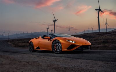 Lamborghini Huracan EVO RWD Spyder, 4k, tuning, 2021 bilar, LB724, superbilar, Lamborghini Huracan 2021, italienska bilar, Lamborghini