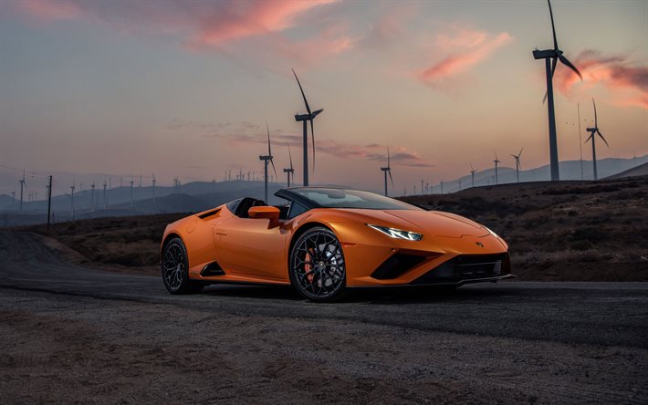 Lamborghini Huracan EVO RWD Spyder, 4k, tuning, voitures 2021, LB724, supercars, 2021 Lamborghini Huracan, voitures italiennes, Lamborghini