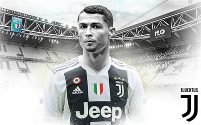 Cristiano Ronaldo, fan art, CR7 Juve, creative, Juventus, soccer, Serie A, Ronaldo, CR7, footballers, Juventus FC, Bianconeri