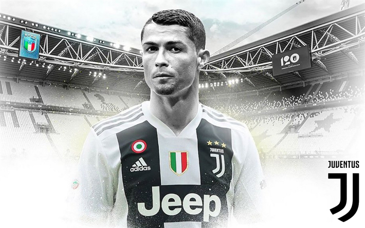 Cristiano Ronaldo, fan art, CR7 Juventus, cr&#233;atif, de la Juventus, de soccer, de la Serie A, Ronaldo, CR7, des paysages, de la Juventus FC, Juventus
