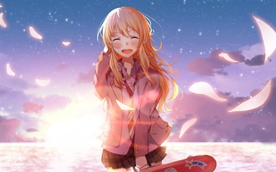 Miyazono Kaori, kuvitus, manga, Shigatsu Wa Kimi No Uso