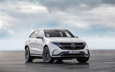 Mercedes-Benz EQC, 4k, 2020-autot, jakosuotimet, EQC-luokan, saksan autoja, Mercedes
