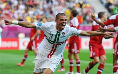 Pepe, match, Portugal National Team, goal, Kepler Laveran de Lima Ferreira ComM, soccer, footballers, Portuguese football team