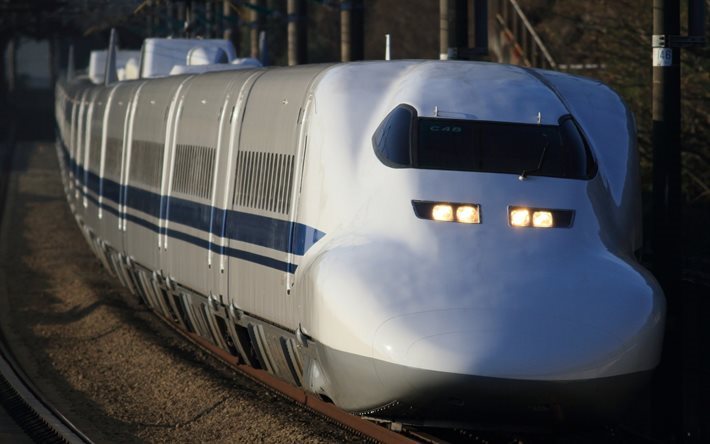 Treno, Giappone, moderno, treni, treno ad alta velocit&#224;