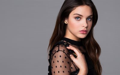 Odeya Rush, 4k, israelisk sk&#229;despelare, sk&#246;nhet, brunett