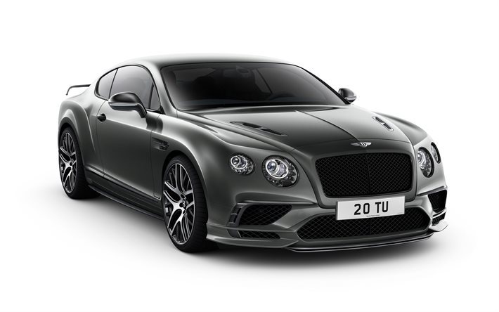 Bentley Continental, Supersports, 2018, sports coupe, gray Bentley