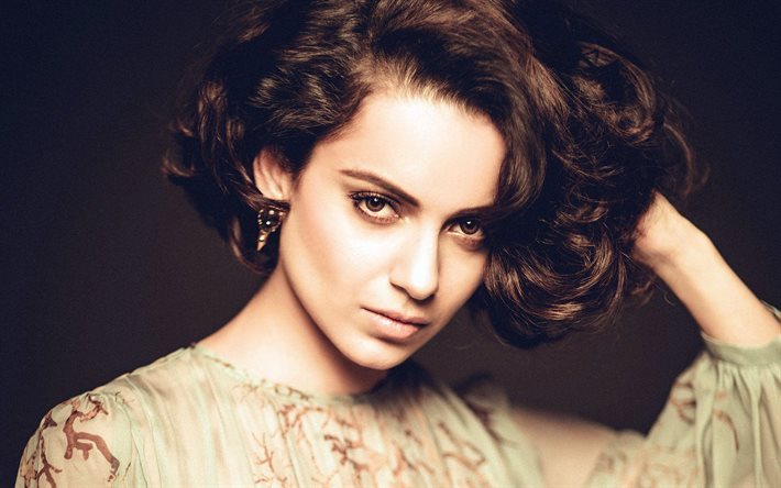 Kangana Ranaut, bollywood, l&#39;actrice Indienne, portrait, make-up