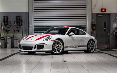 Porsche 911 R, 2017, coup&#233; deportivo, coche de carreras, el cuerpo 991, Porsche
