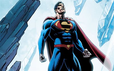 Superman, superheroes, art, DC Comics