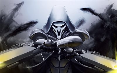 ダウンロード画像 Overwatch Reaper 武者 マスク 美術 フリー のピクチャを無料デスクトップの壁紙