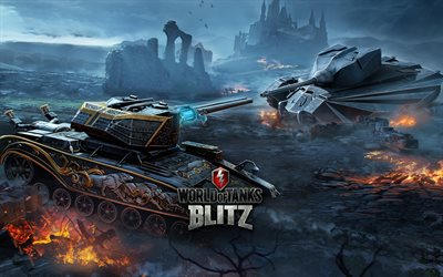 World of Tanks Blitz, multiplayer online game, promo, tank battle, World War II, tanks