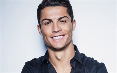 Cristiano Ronaldo, portrait, shooting photo, portugais, joueur de football, le sourire, les joueurs professionnels de football, football, CR7, Ronaldo