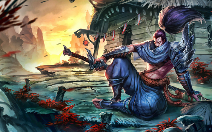 Download Wallpapers 4k Yasuo League Of Legends Moba Artwork Warrior League Of Legends Characters For Desktop Free Pictures For Desktop Free