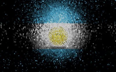 アルゼンチンの旗, モザイクアート, 南アメリカ諸国, 国のシンボル, アートワーク, 南アメリカ, アルゼンチン