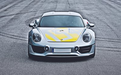 Porsche Le Mans Living Legend, 4K, vista frontale, 2016 auto, supercar, auto tedesche, Porsche