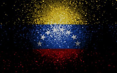 ベネズエラの旗, モザイクアート, 南アメリカ諸国, 国のシンボル, アートワーク, 南アメリカ, ベネズエラ
