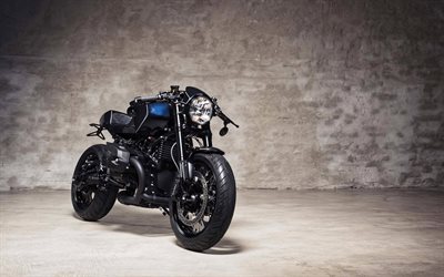 4k, BMW R nineT, superbikes, 2017 bikes, bobber, german motorcycles, BMW