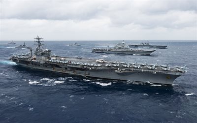 USS Nimitz, CVN-68, portaerei Americana, Flotta del Pacifico, US Navy, la portaerei nucleare