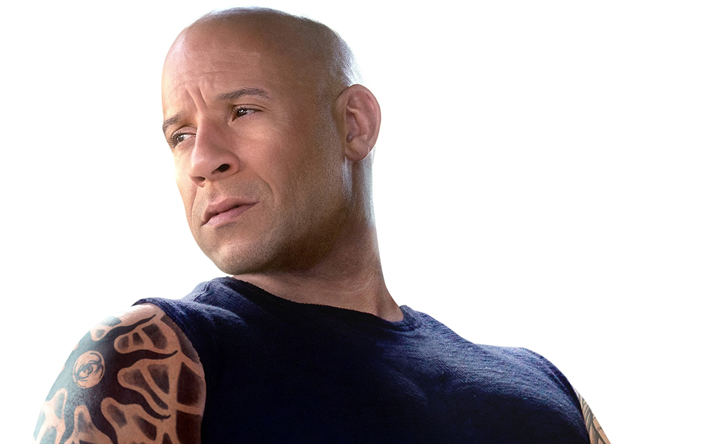 Vin Diesel, Amerikkalainen n&#228;yttelij&#228;, muotokuva, Fast and Furious 8, American kuuluisuuksia, Mark Sinclair