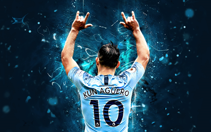 Download wallpapers Sergio Aguero, back view, Argentine ...