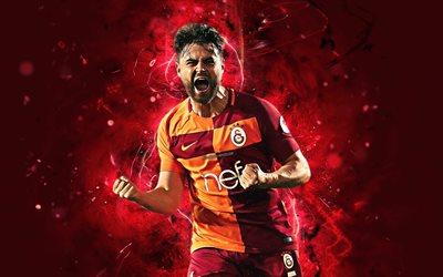 Ahmet Calik, Turkish footballers, Galatasaray FC, soccer, Turkish Super Lig, Calik, footaball, neon lights