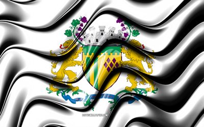 Caxias do Sul Flag, 4k, Cities of Brazil, South America, Flag of Caxias do Sul, 3D art, Caxias do Sul, Brazilian cities, Caxias do Sul 3D flag, Brazil