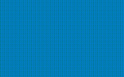 bleu lego texture, 4k, macro, les points bleus de fond, lego, fonds bleus, des textures, des mod&#232;les lego