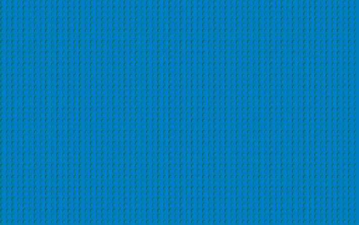 الأزرق ليغو الملمس, 4k, ماكرو, النقاط الزرقاء الخلفية, ليغو, الخلفيات الزرقاء, ليغو القوام, ليغو أنماط