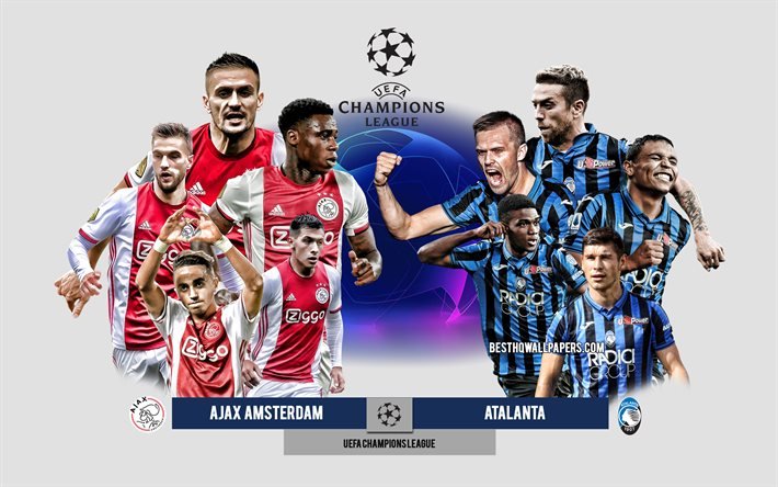 Ajax Amsterdam vs Atalanta, Grupp D, UEFA Champions League, Preview, reklammaterial, fotbollsspelare, Champions League, fotbollsmatch, Ajax Amsterdam, Atalanta