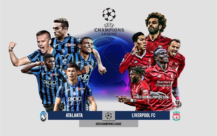 Atalanta vs Liverpool FC, Grupp D, UEFA Champions League, Preview, reklammaterial, fotbollsspelare, Champions League, fotbollsmatch, Liverpool FC, Atalanta