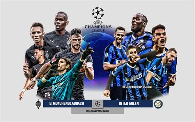 Borussia Monchengladbach vs Inter Milan, Group B, UEFA Champions League, Preview, promotional materials, football players, Champions League, football match, Borussia Monchengladbach, Inter Milan