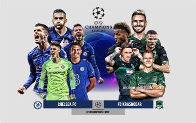 Chelsea FC vs FC Krasnodar, Group E, UEFA Champions League, Preview, promotional materials, football players, Champions League, football match, Chelsea FC, FC Krasnodar